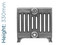 CA-V9330-TH - Carron Victorian 9 Column Cast Iron Radiator H330mm x W2050mm CA-V9330-TH - Carron Victorian 9 Column Cast Iron Radiator H330mm x W2050mm